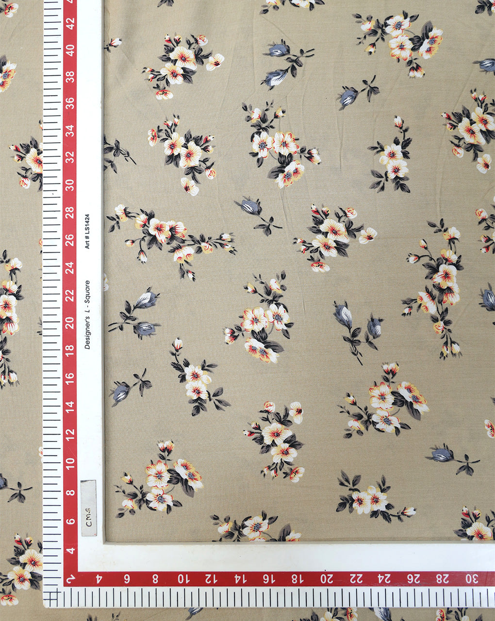 FLORAL DESIGN PRINTED RAYON FABRIC