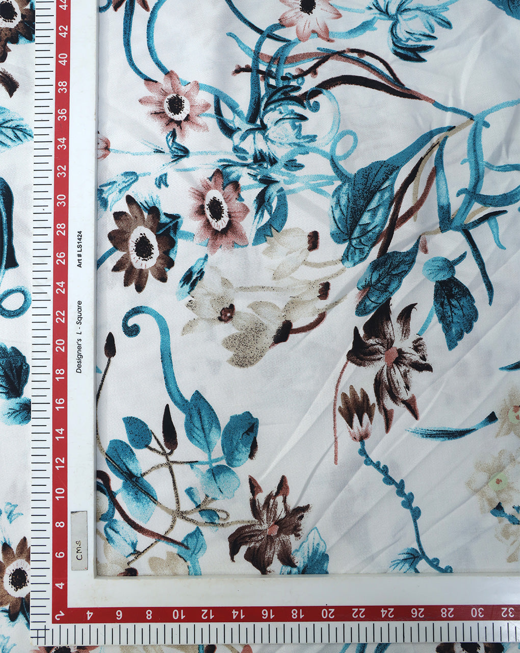 FLORAL DESIGN PRINTED RAYON FABRIC