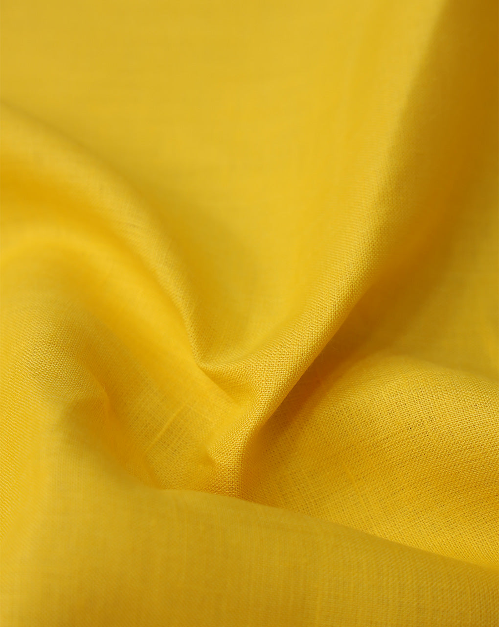 BRIGHT YELLOW PLAIN LINEN SHIRTING FABRIC