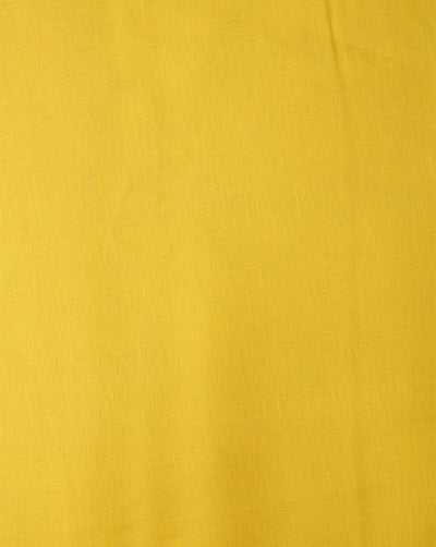 BRIGHT YELLOW PLAIN LINEN SHIRTING FABRIC