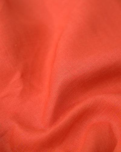 RUST PLAIN LINEN SHIRTING FABRIC