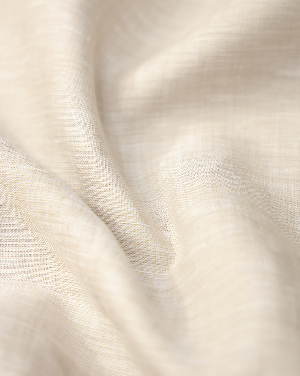 BEIGE PLAIN LINEN SHIRTING FABRIC