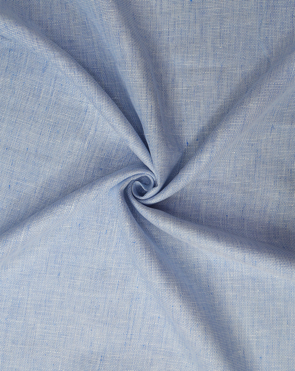 BLUE PLAIN LINEN SHIRTING FABRIC