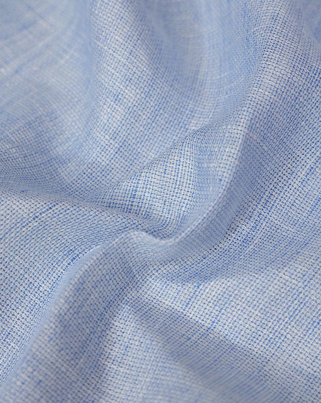 BLUE PLAIN LINEN SHIRTING FABRIC