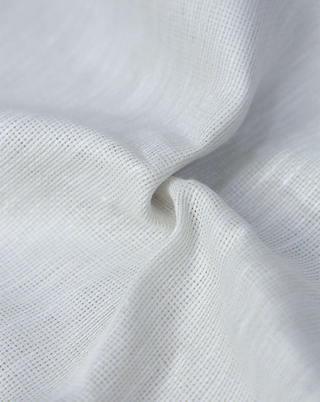 WHITE PLAIN LINEN SHIRTING FABRIC