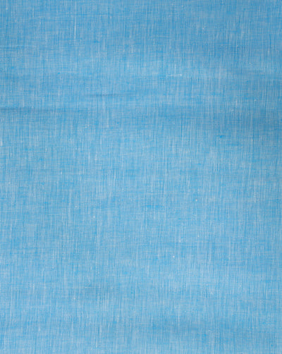 BLUE PLAIN LINEN SHIRTING FABRIC