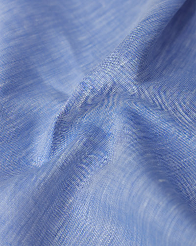 INK BLUE PLAIN LINEN SHIRTING FABRIC