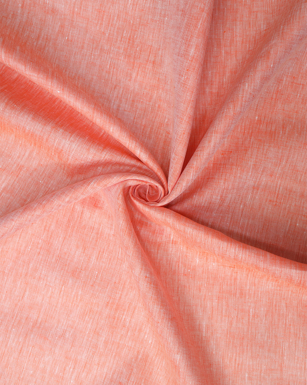 PEACH PLAIN LINEN SHIRTING FABRIC