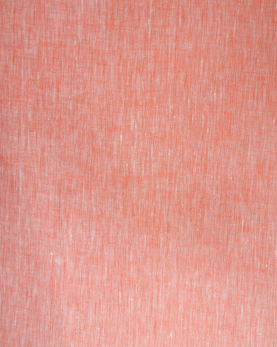 PEACH PLAIN LINEN SHIRTING FABRIC