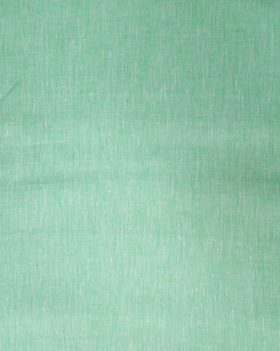 GREEN PLAIN LINEN SHIRTING FABRIC