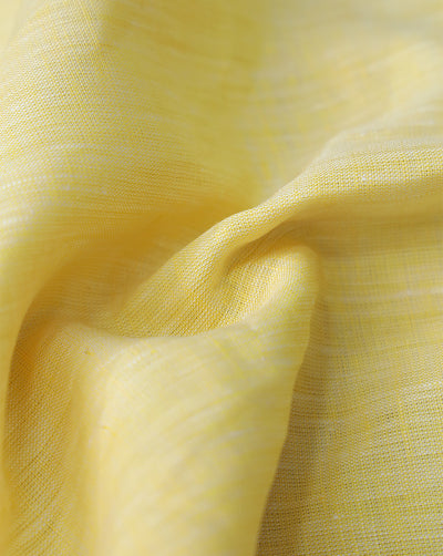 YELLOW PLAIN LINEN SHIRTING FABRIC