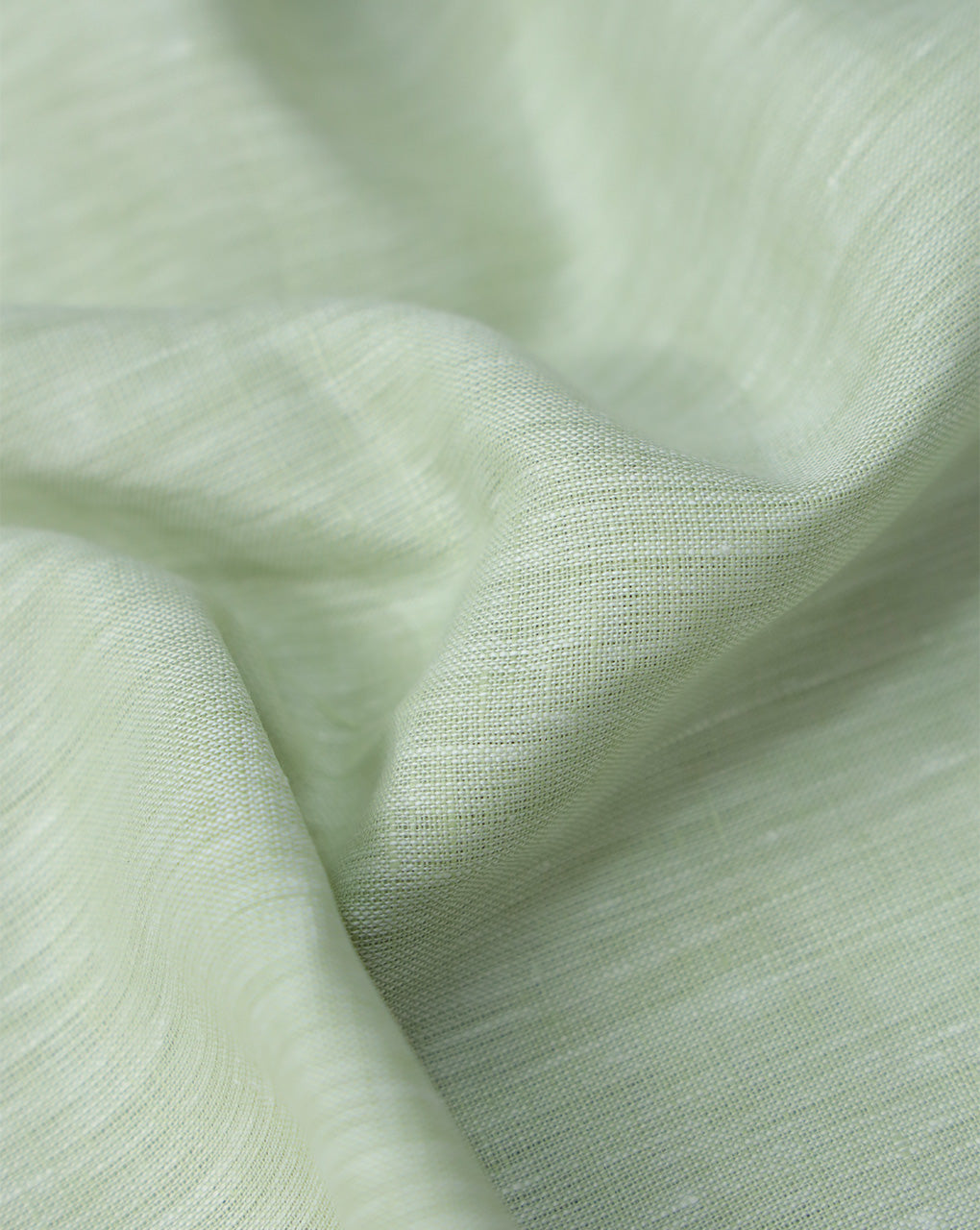 GREEN PLAIN LINEN SHIRTING FABRIC