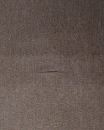 BROWN PLAIN LINEN SUITING FABRIC