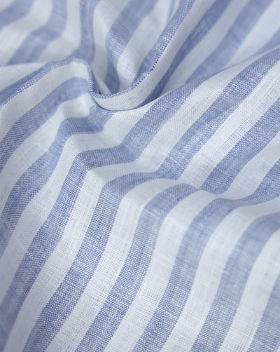 STRIPES DESIGN LINEN SHIRTING FABRIC