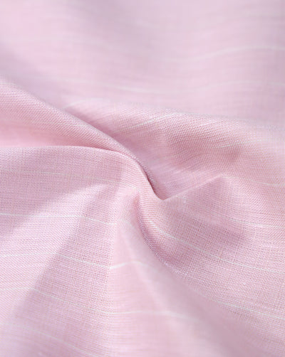 PINK PLAIN LINEN SHIRTING FABRIC