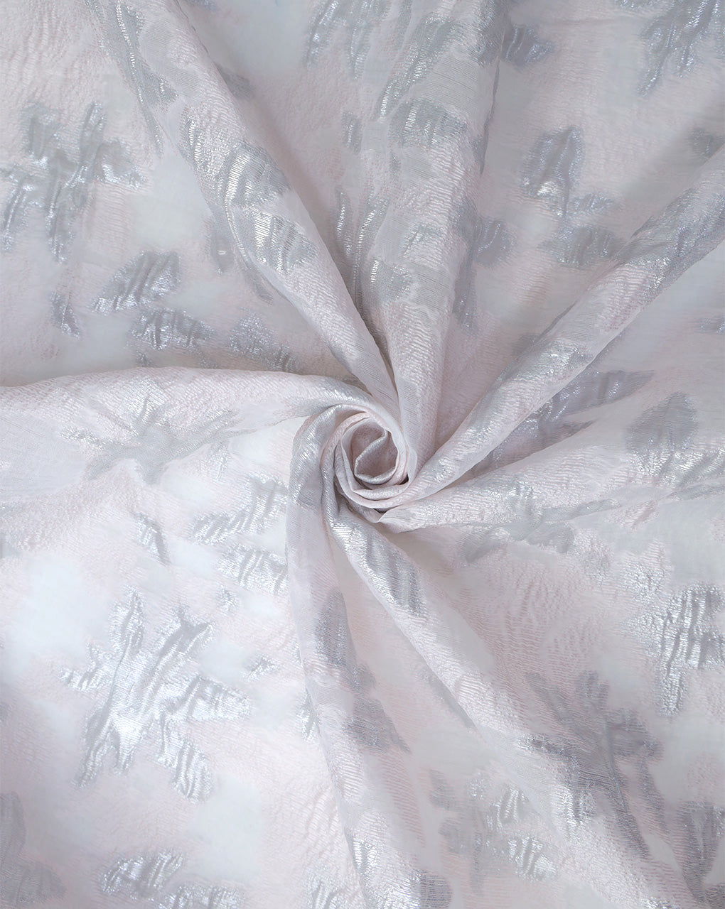 POLYESTER ORGANZA JACQUARD FABRIC (WIDTH 54 INCHES)