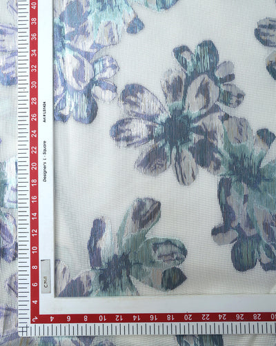 POLYESTER ORGANZA JACQUARD FABRIC (WIDTH 54 INCHES)