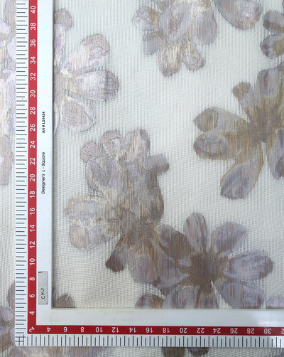 POLYESTER ORGANZA JACQUARD FABRIC (WIDTH 54 INCHES)