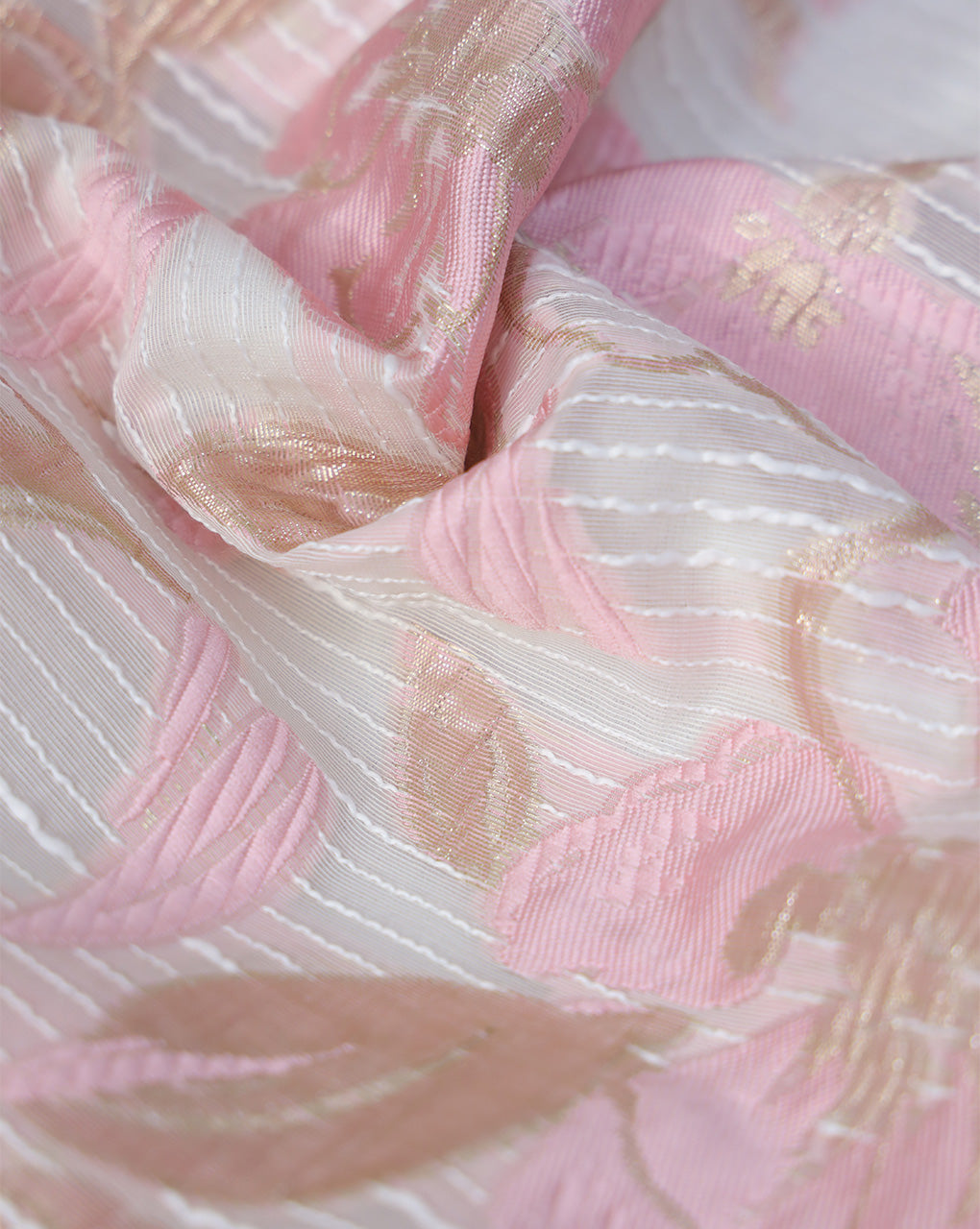 POLYESTER ORGANZA JACQUARD FABRIC (WIDTH 54 INCHES)