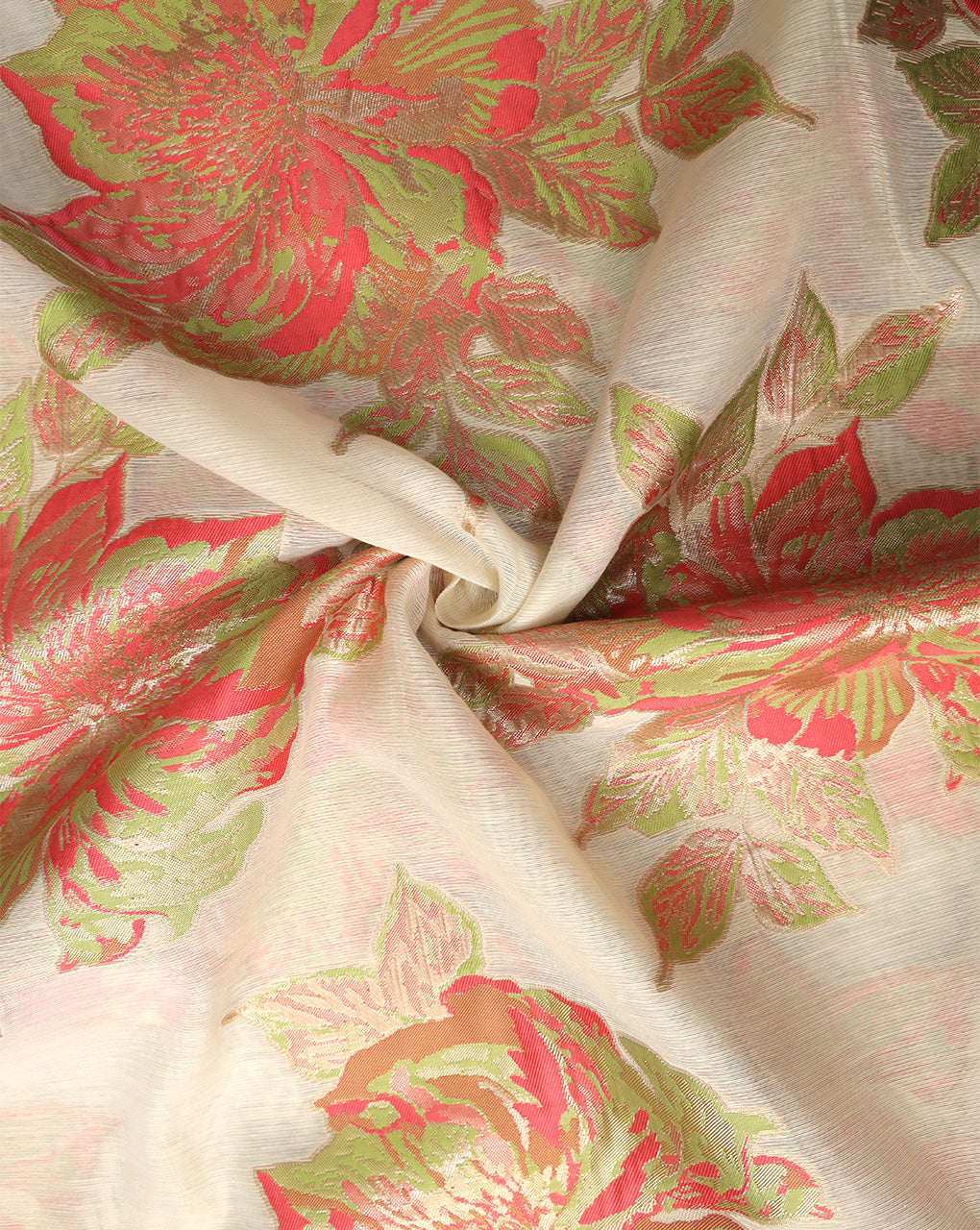 POLYESTER ORGANZA JACQUARD FABRIC (WIDTH 54 INCHES)