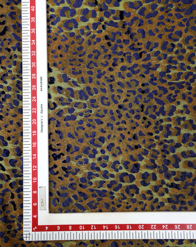 ANIMAL PATTERN POLYESTER BRASSO VELVET FABRIC