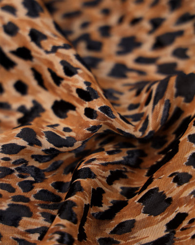 ANIMAL PATTERN POLYESTER BRASSO VELVET FABRIC