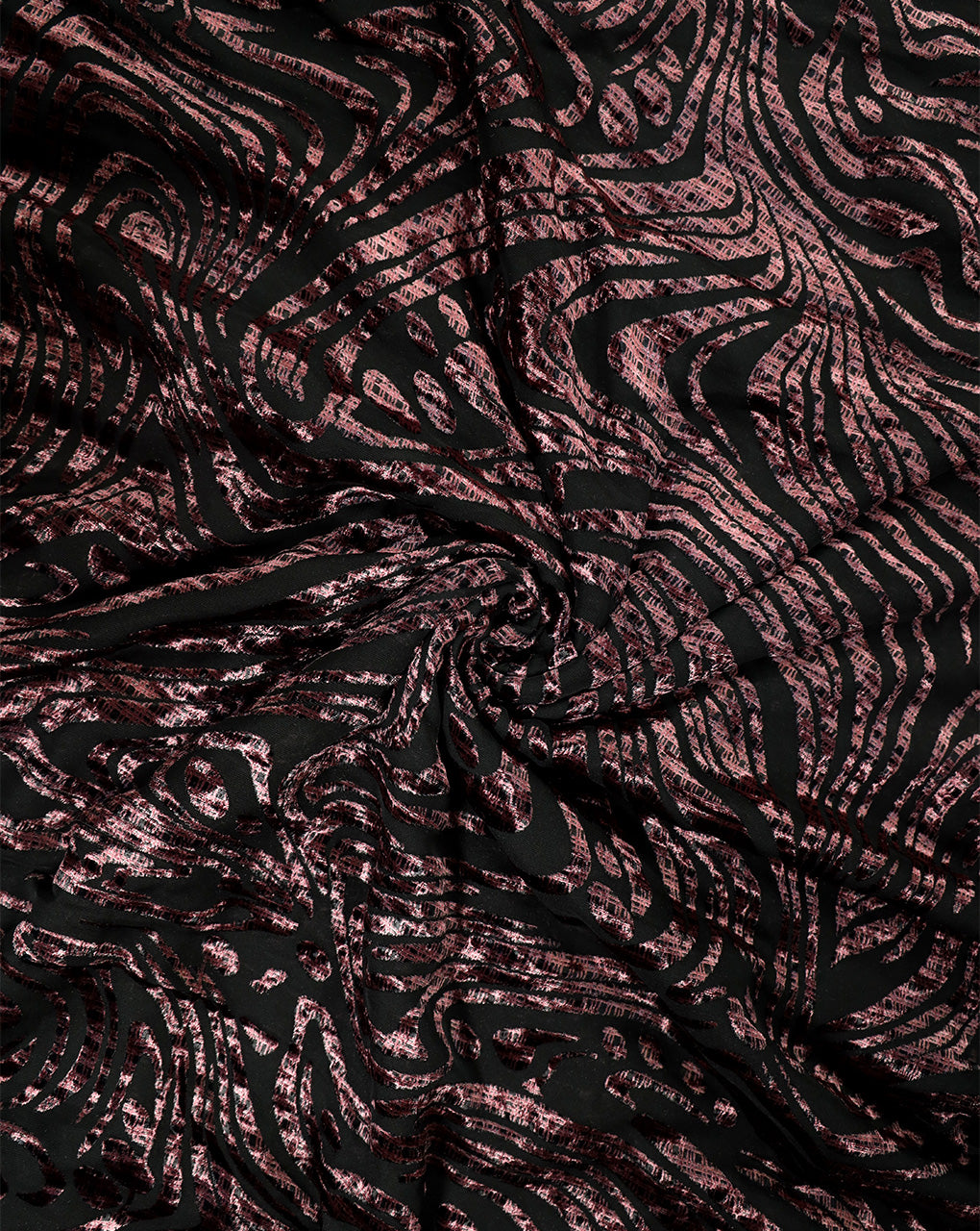 ABSTRACT PATTERN POLYESTER BRASSO VELVET FABRIC