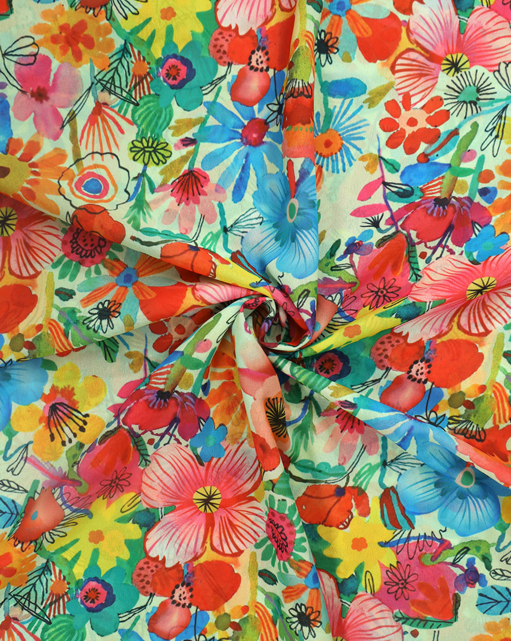 MULTICOLOR DIGITAL PRINTED FABRIC