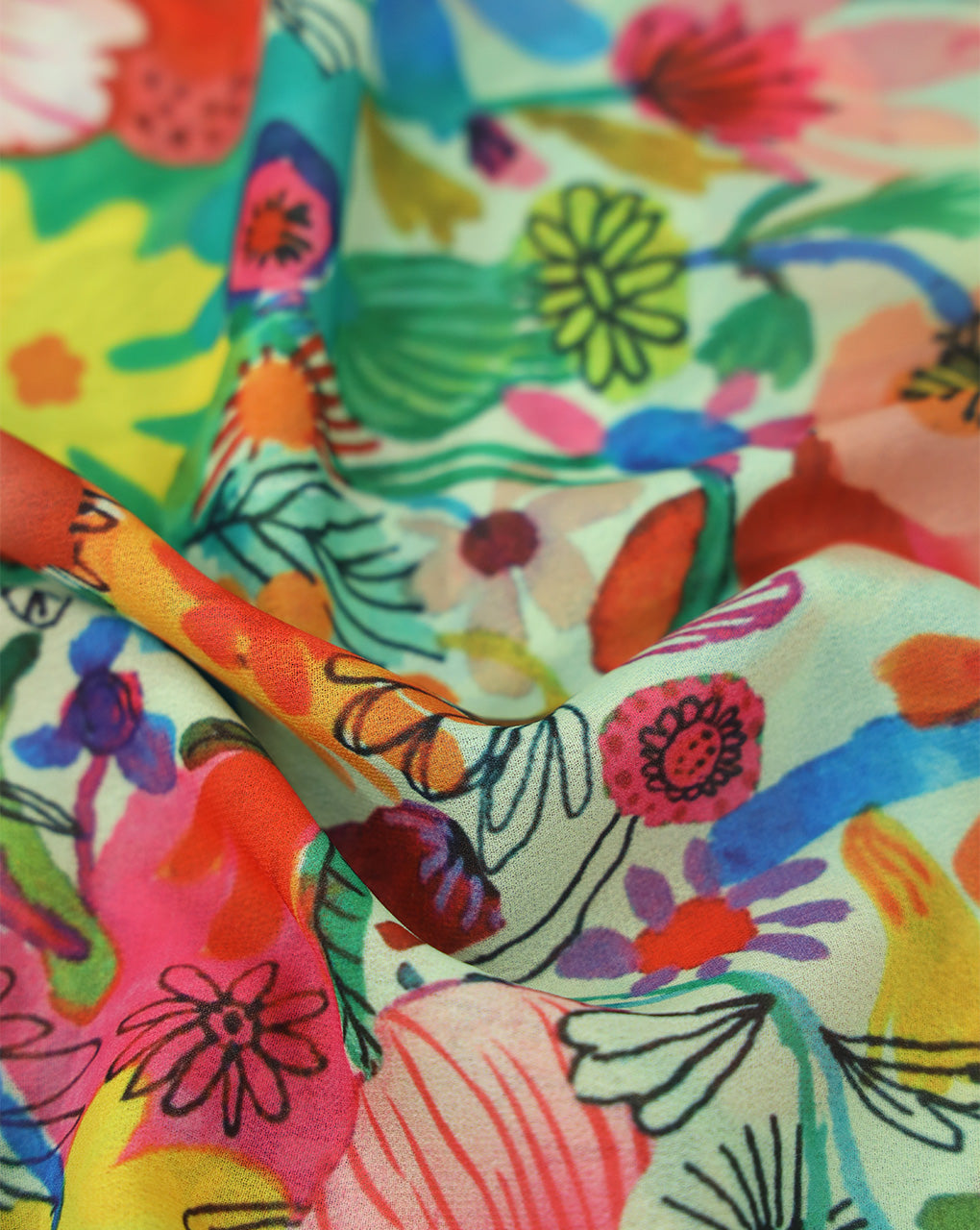 MULTICOLOR DIGITAL PRINTED FABRIC