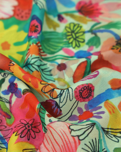 MULTICOLOR DIGITAL PRINTED FABRIC