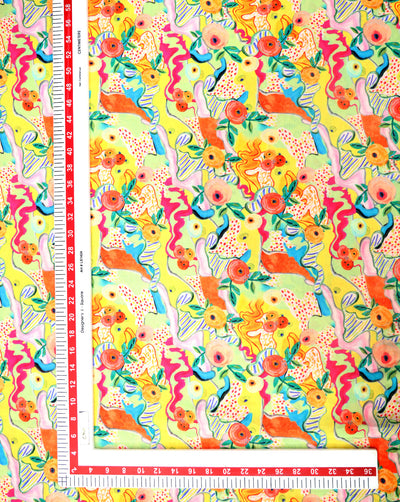 MULTICOLOR DIGITAL PRINTED FABRIC