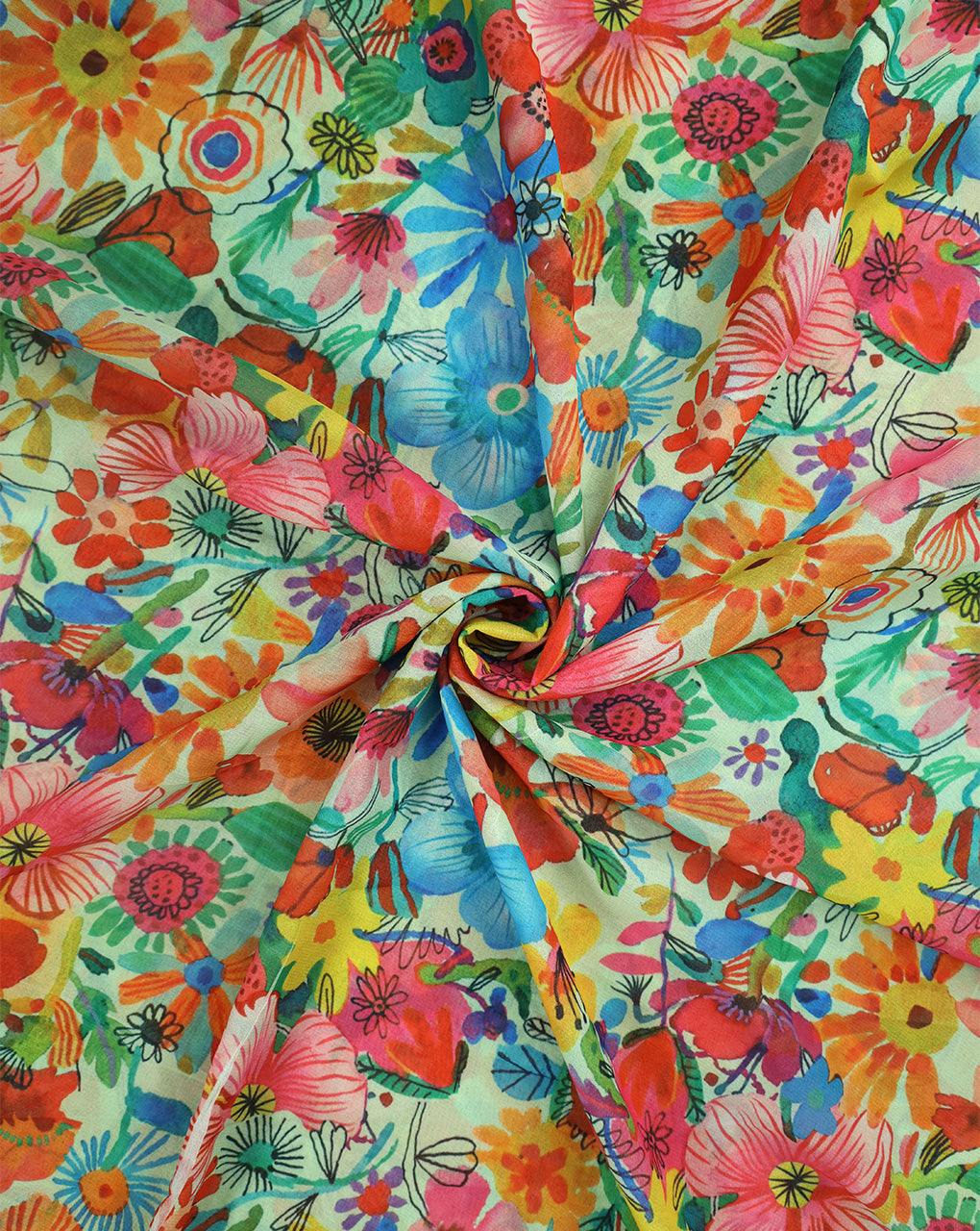 MULTICOLOR DIGITAL PRINTED FABRIC