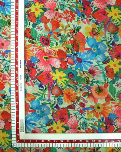 MULTICOLOR DIGITAL PRINTED FABRIC