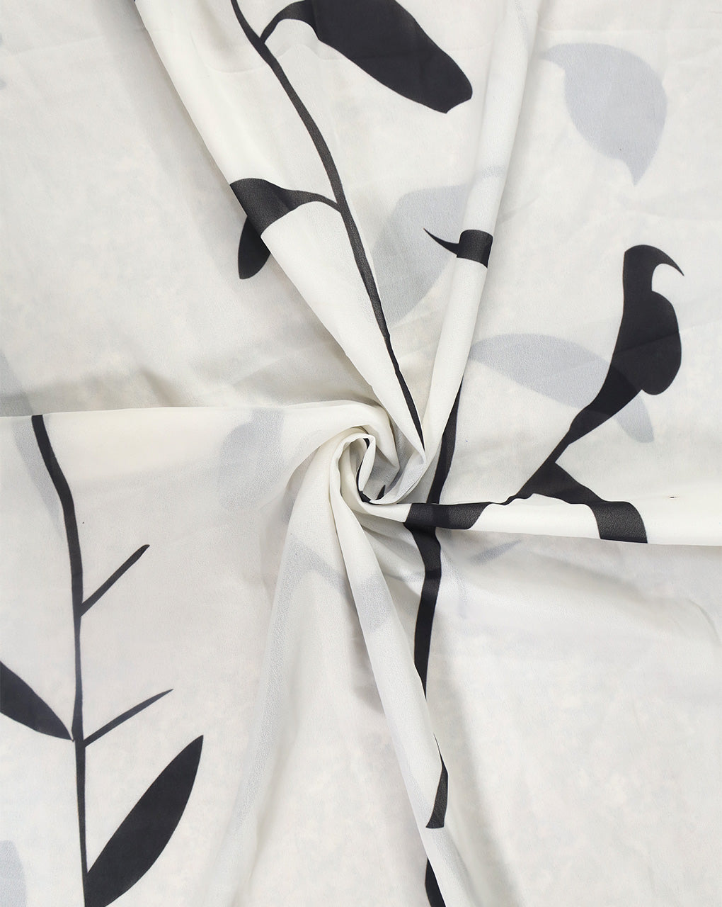 WHITE & BLACK DIGITAL PRINTED FABRIC