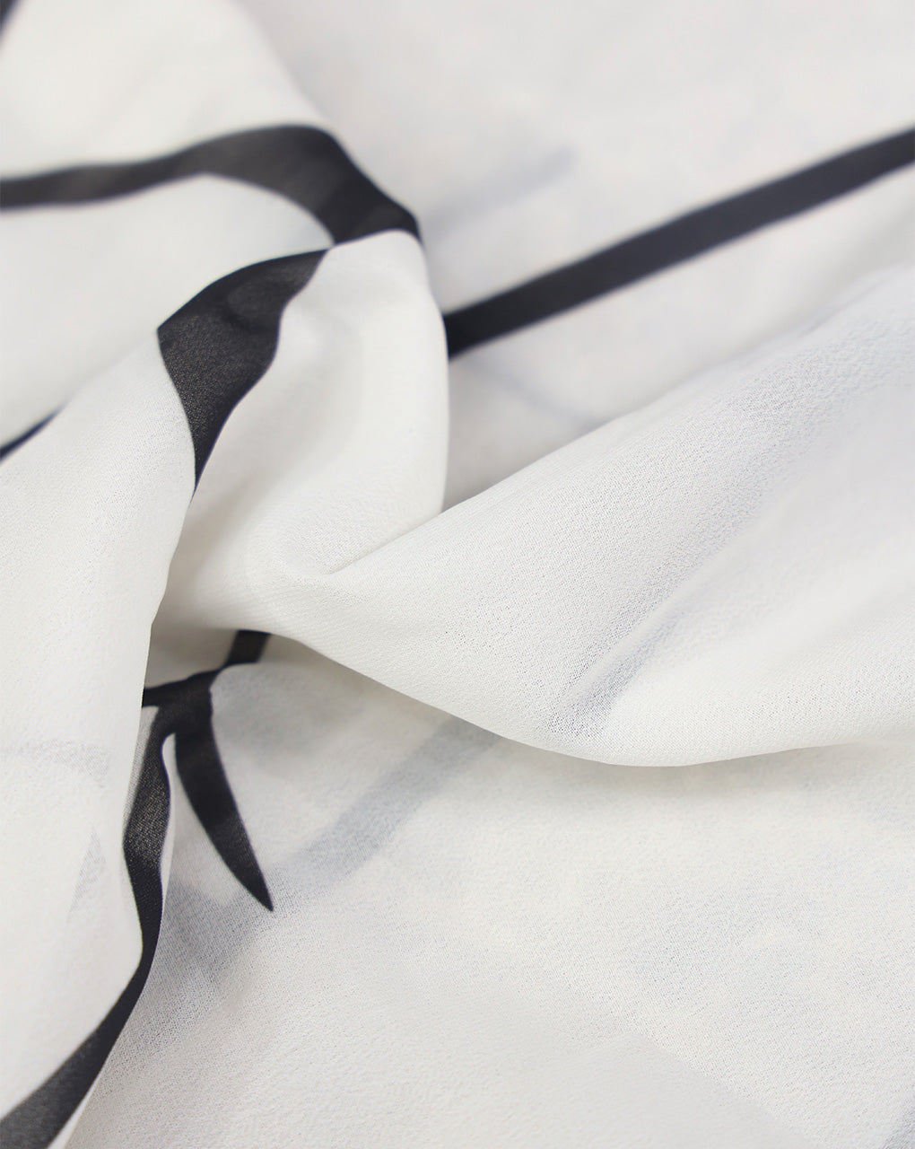 WHITE & BLACK DIGITAL PRINTED FABRIC