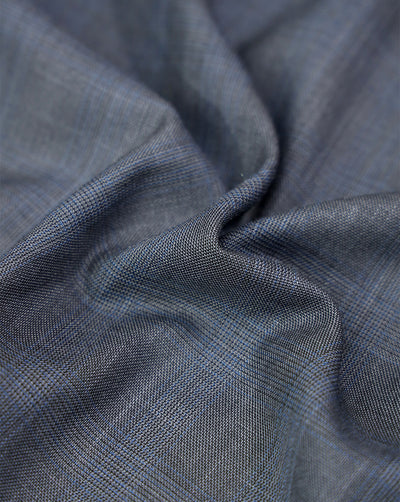 CHECKS PATTERN SUITING FABRIC (WIDTH-58 INCHES)