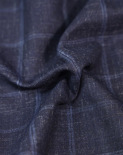 CHECKS PATTERN SUITING FABRIC (WIDTH-58 INCHES)