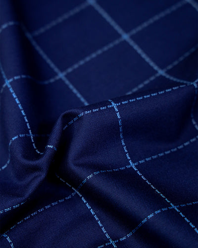 CHECKS PATTERN SUITING FABRIC (WIDTH-58 INCHES)