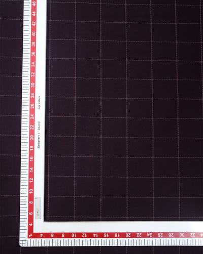 CHECKS PATTERN SUITING FABRIC (WIDTH-58 INCHES)