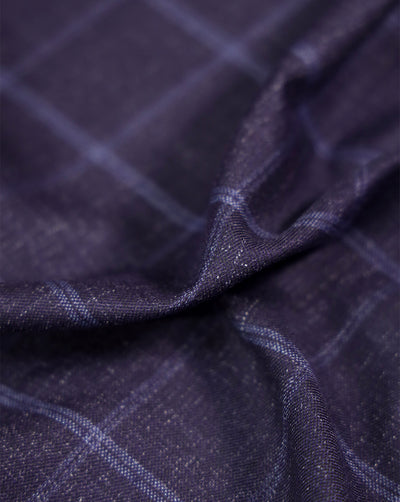 CHECKS PATTERN SUITING FABRIC (WIDTH-58 INCHES)