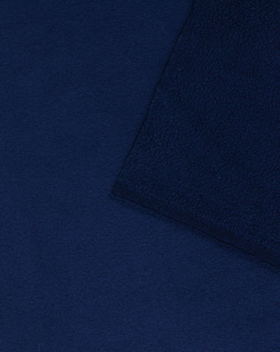 NAVY BLUE PLAIN POLYESTER FLEECE FABRIC