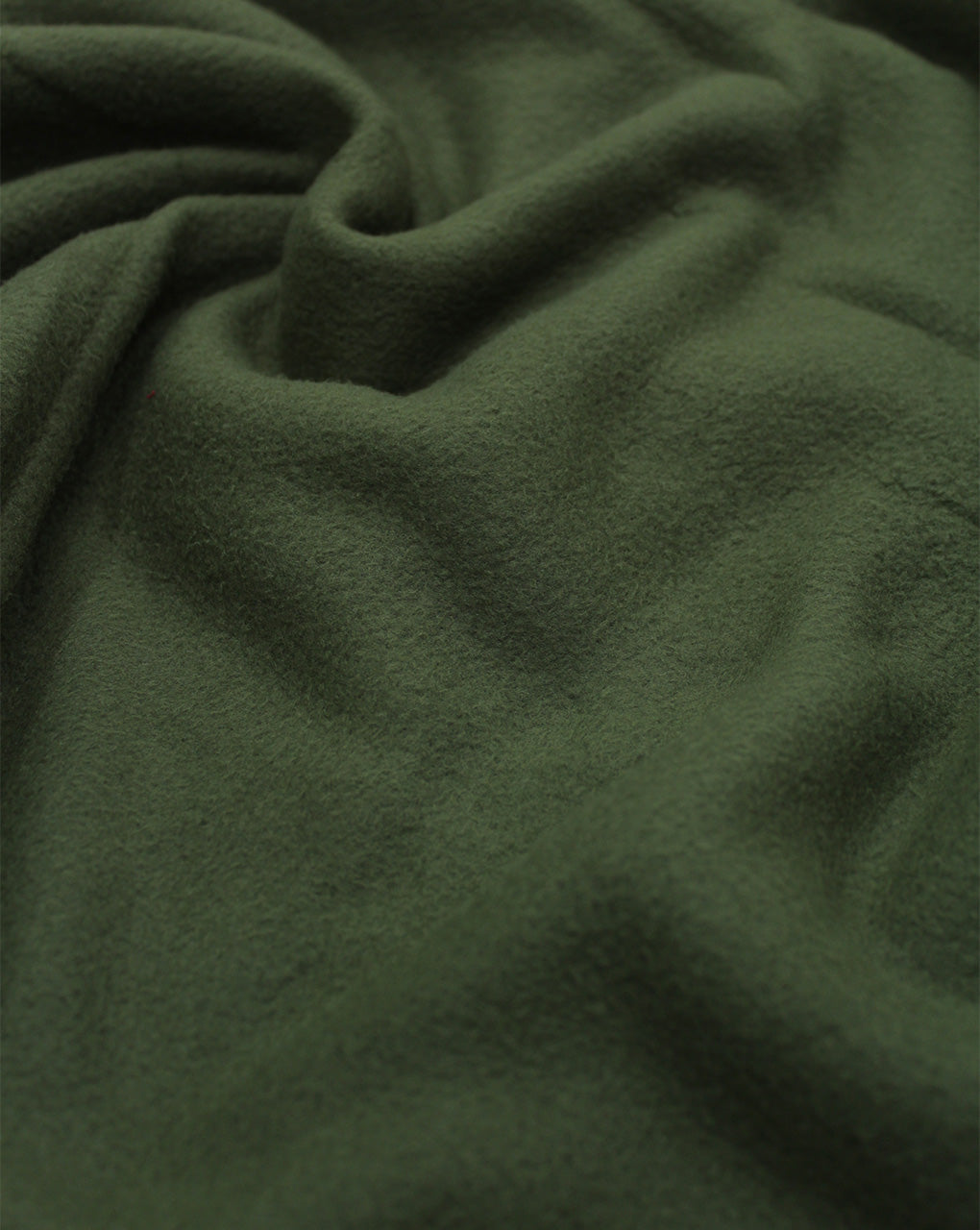 GREEN PLAIN POLYESTER FLEECE FABRIC