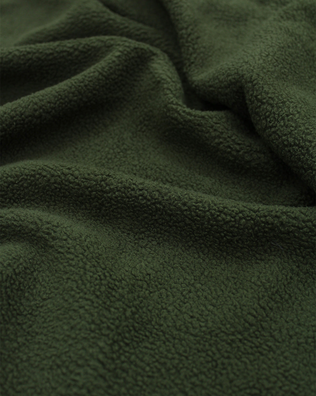 GREEN PLAIN POLYESTER FLEECE FABRIC