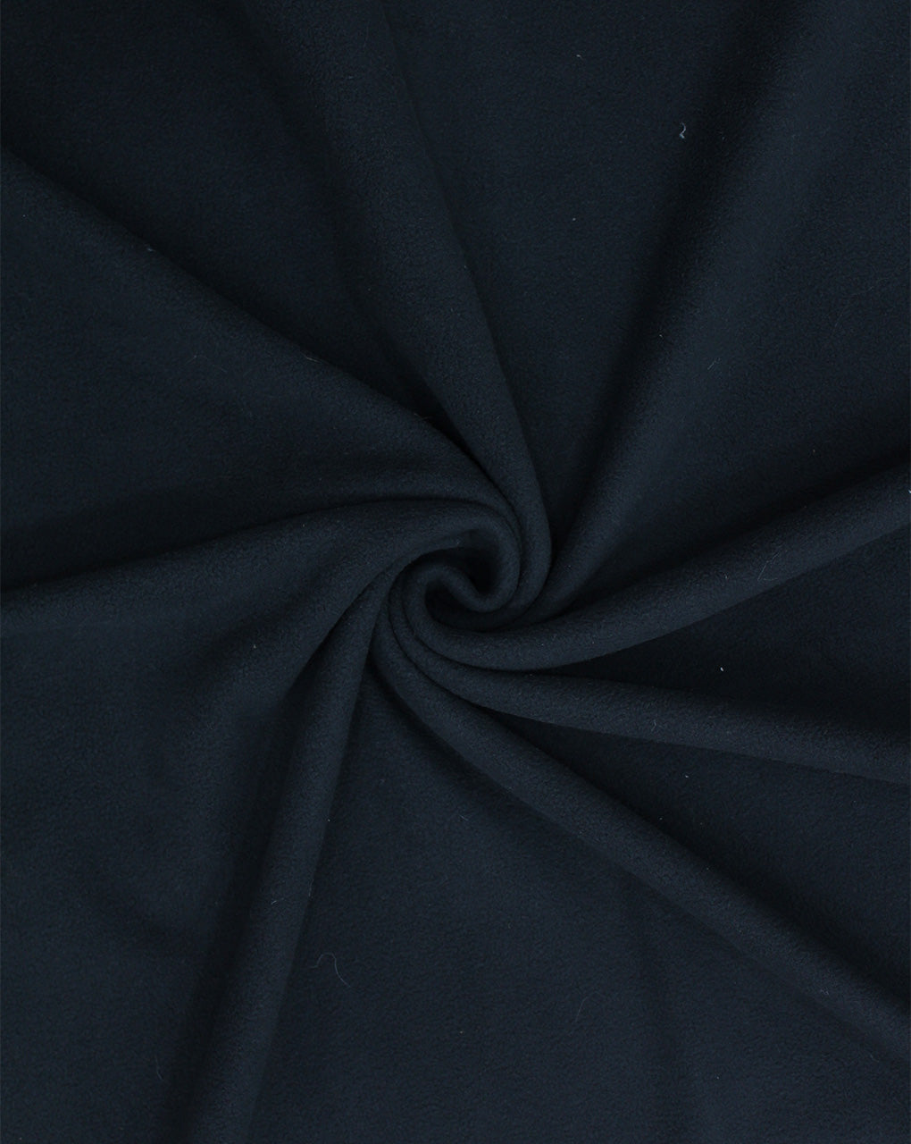 BLACK PLAIN POLYESTER FLEECE FABRIC