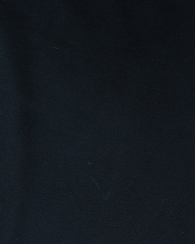 BLACK PLAIN POLYESTER FLEECE FABRIC