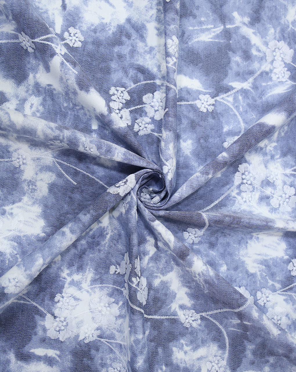 Denim Embroidery Fabric