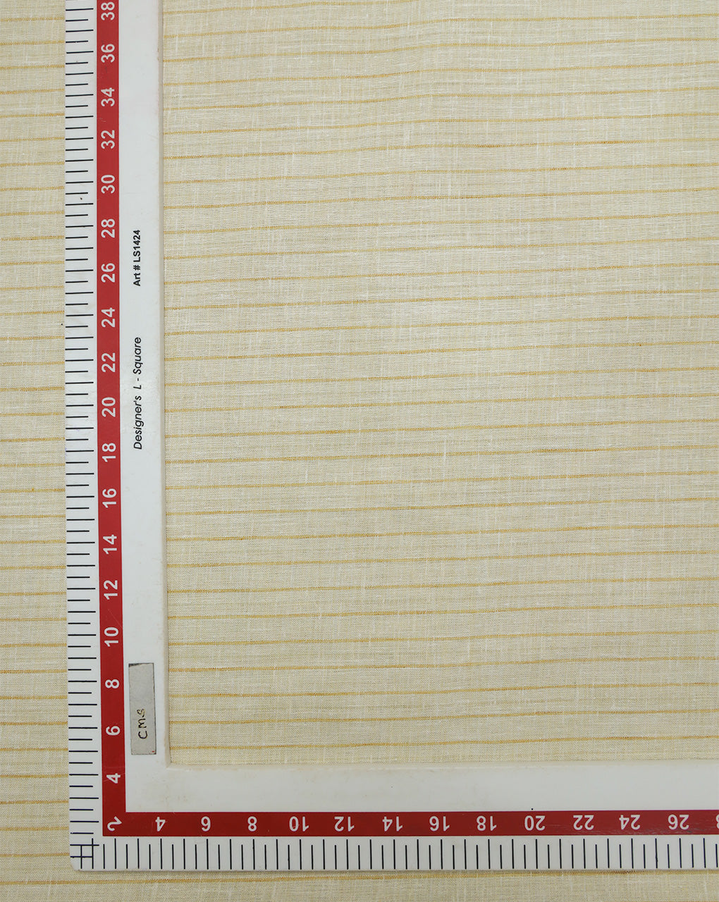 BEIGE-MUSTARD STRIPES DESIGN YARN DYED FABRIC