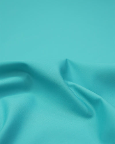 TEAL PLAIN YARN DYED FABRIC