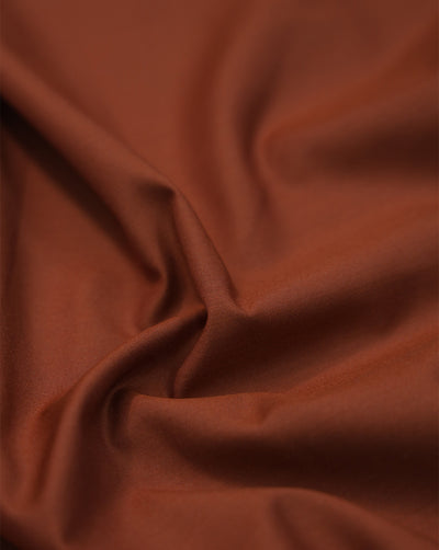 RUST PLAIN YARN DYED FABRIC