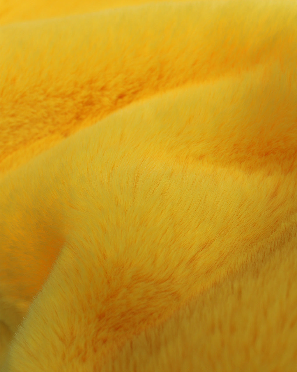 YELLOW ARTIFICIAL FUR FABRIC (WIDTH-58 INCHES)